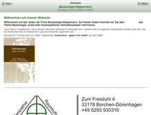 Tablet Screenshot of baubiologie-wippermann.de